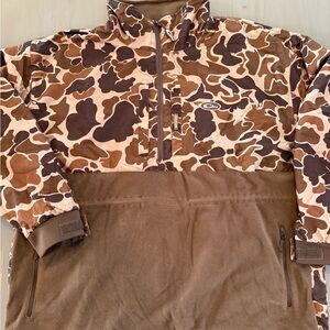 Drake 1/4 Zip Old School Camo Pullover 3XL